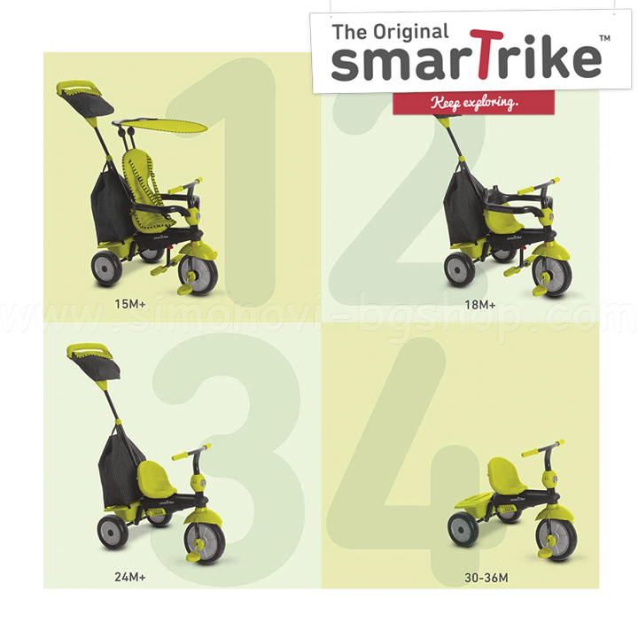 * 2023 Smart Trike Glow Touch Steering®   4  1 Green 6950800-1